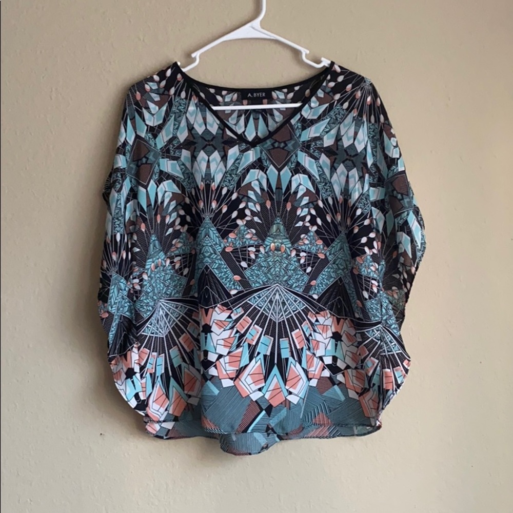 A. Byer Flowy Blouse. Size Small